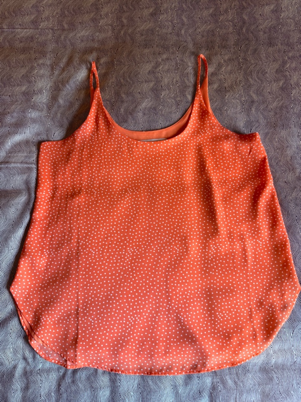 LOFT Orange Polka Dot Camisole